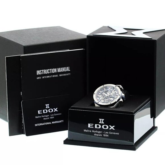 EDOX Delphin Meccano 85303-357BUCAB-BUIRB Automatic Men's Watch - Picture 9 of 12